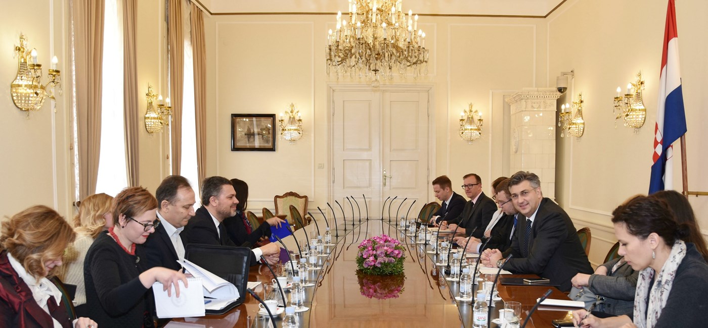 PM Plenkovic receives ETUC secretary-general